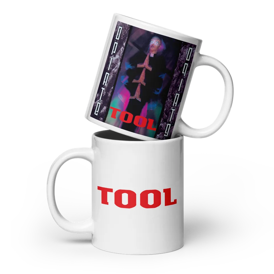 Tool Opiate tazza ceramica bianca 20 oz copertina