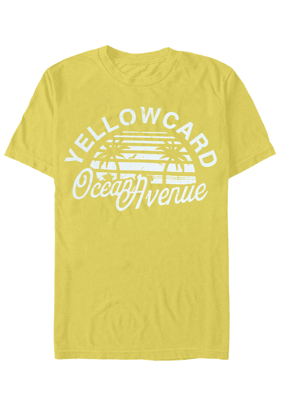 Yellowcard Ocean Avenue maglietta gialla manica corta pop punk