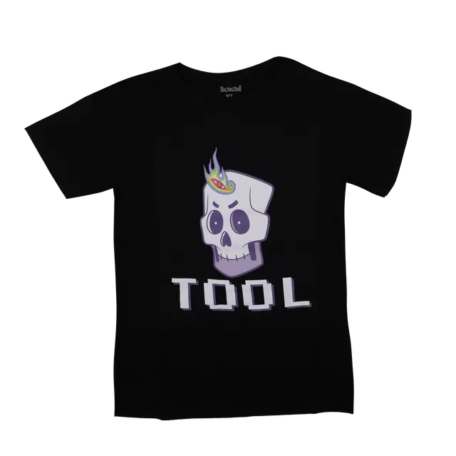 Tool Lateralus 8-Bit Skull T-Shirt Bambino Cotone 5T