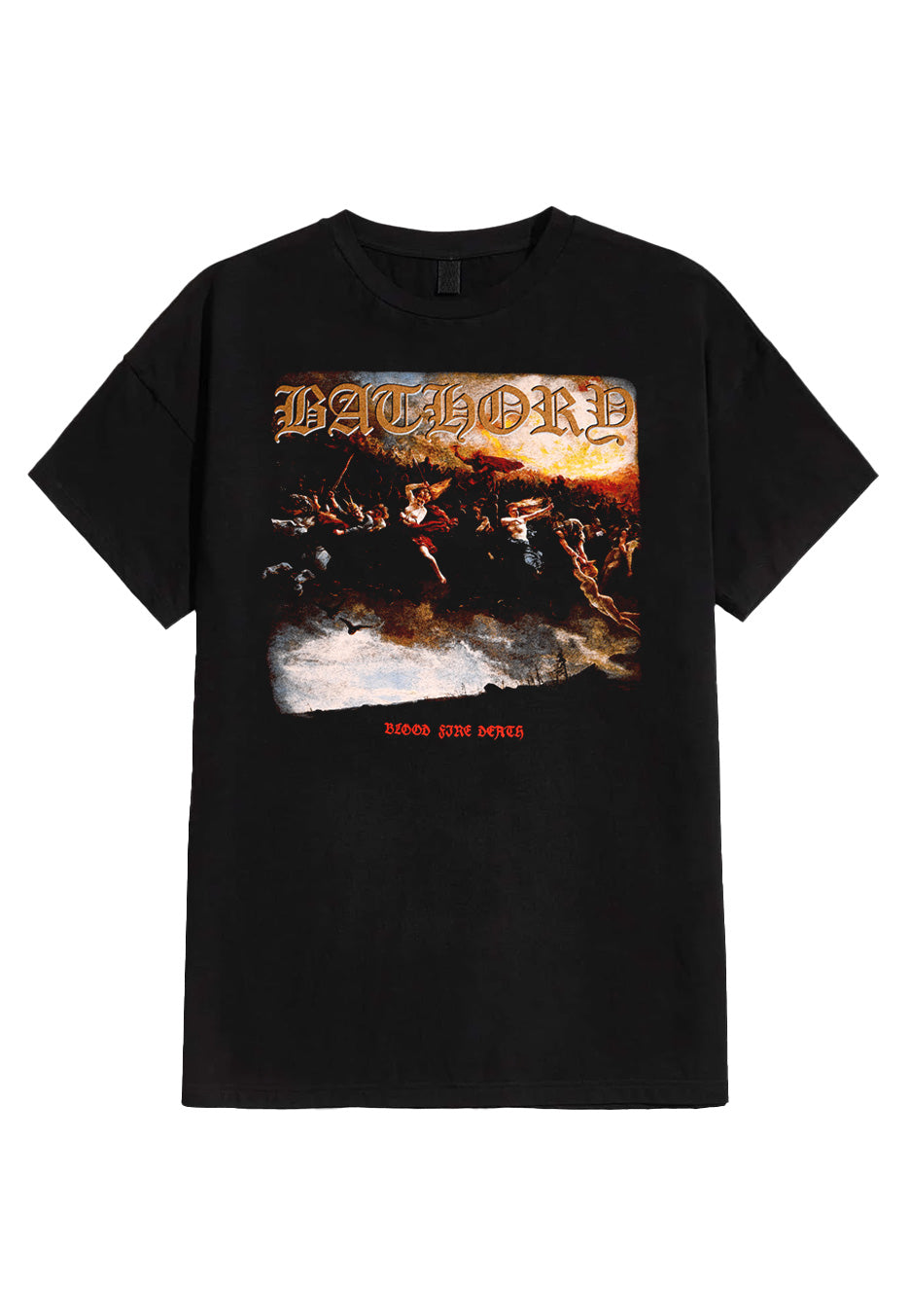 Bathory Blood Fire Death maglietta uomo nera manica corta