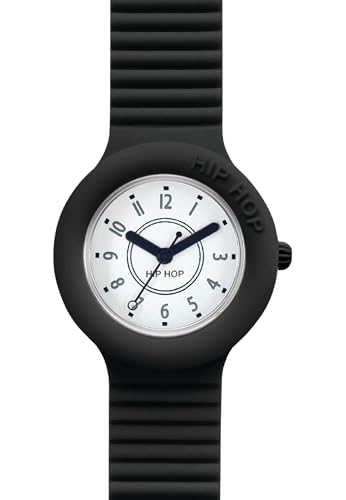 Hip Hop Hero.Dot HWU0636 Orologio Unisex Nero Quadrante Bianco