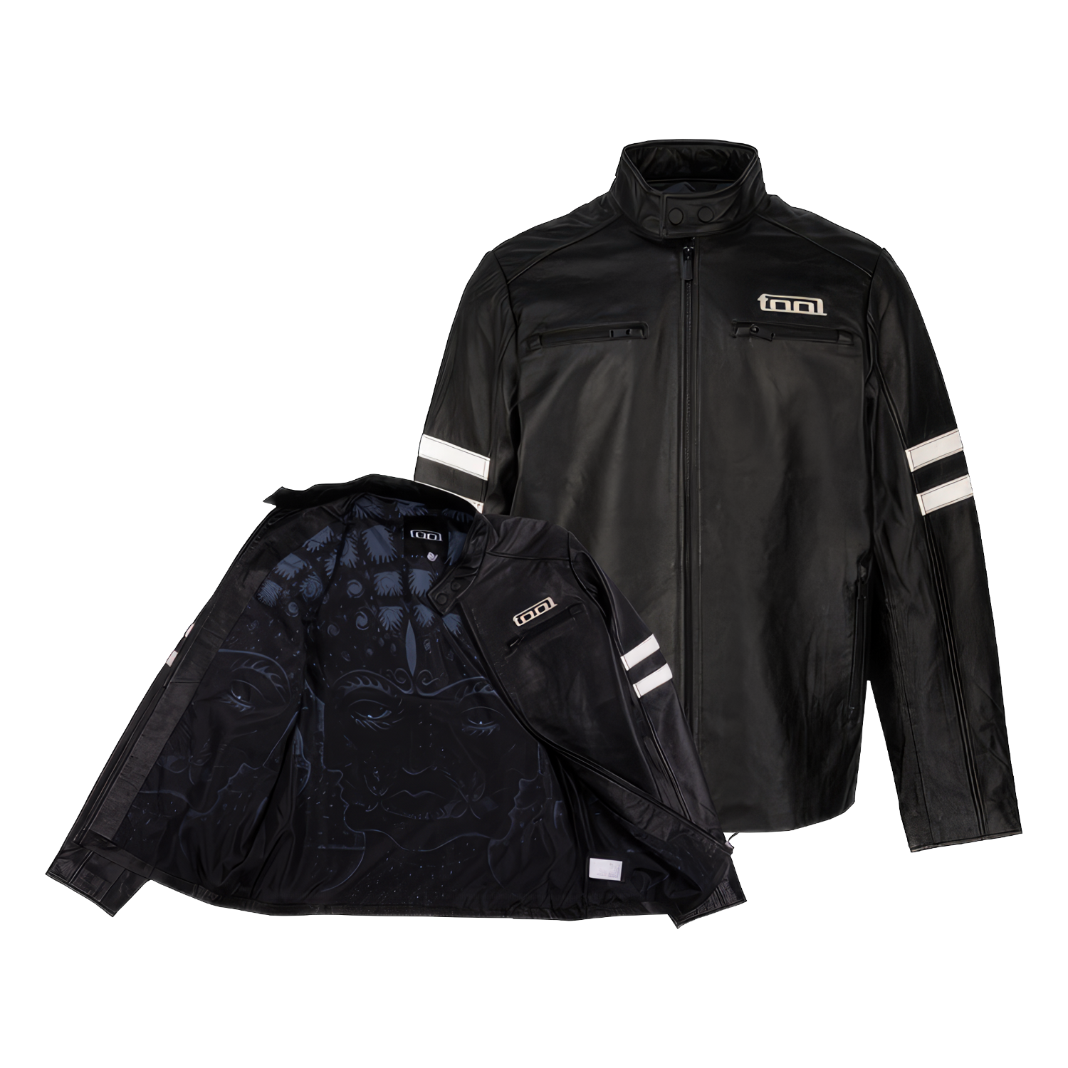Tool 10,000 Days Banded Leather Jacket giubbotto pelle