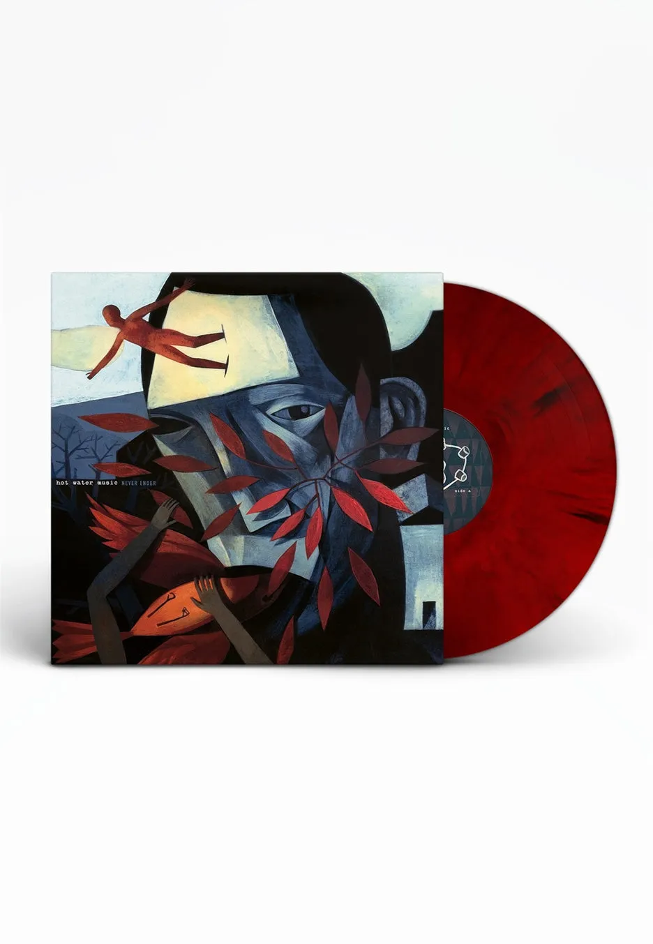 Hot Water Music Never Ender vinile LP red black marmorizzato