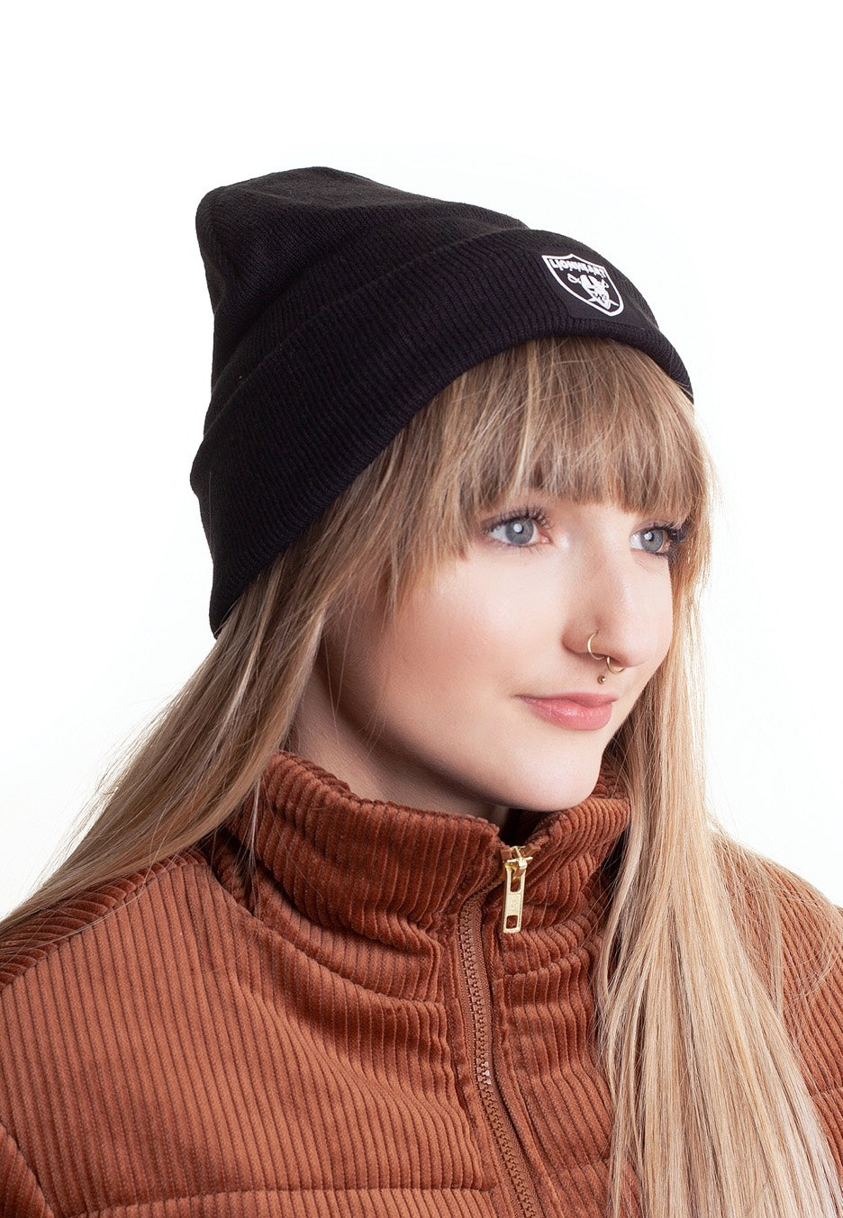 Lionheart Nation Black Beanie berretto nero lungo