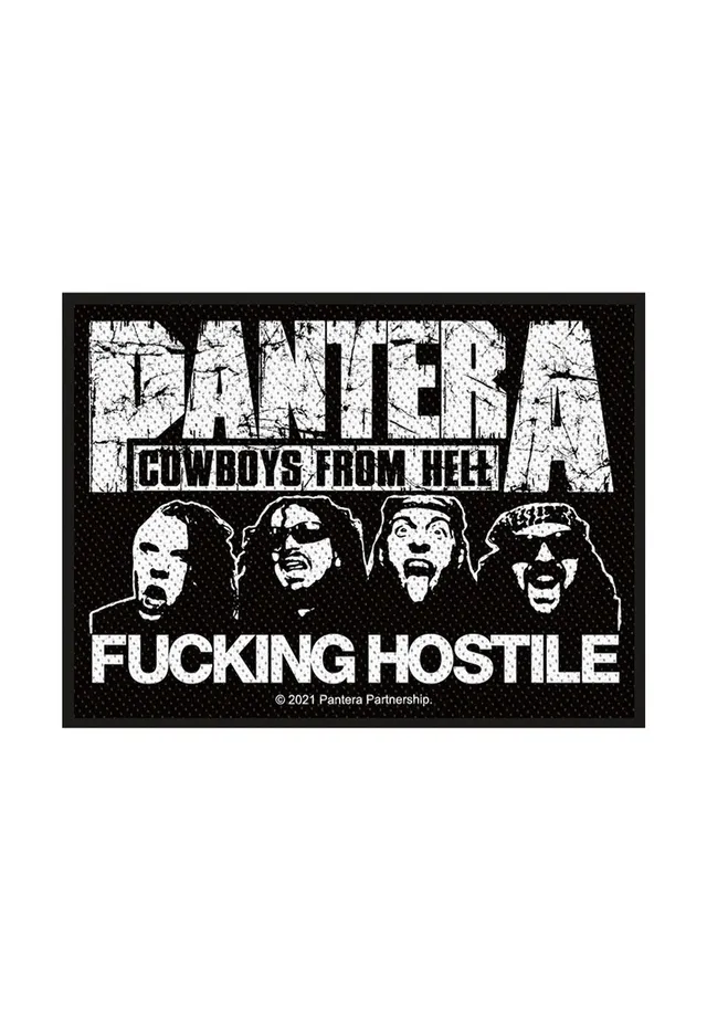 Pantera Fucking Hostile patch toppa nera onesize