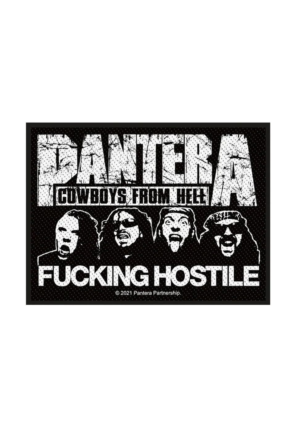Pantera Fucking Hostile patch toppa nera onesize