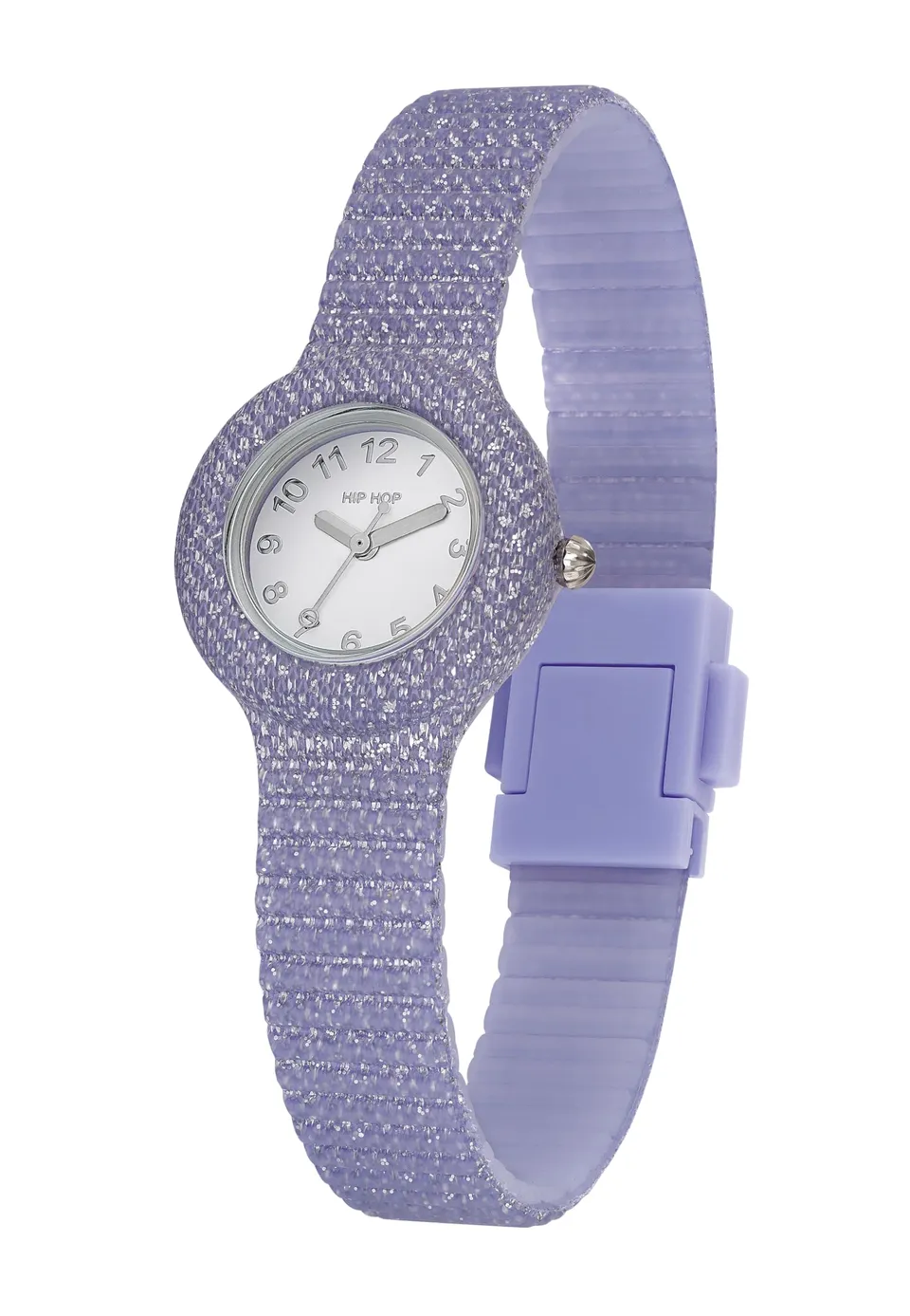 Hip Hop Shimmer Crush orologio donna lurex silicone 32 mm
