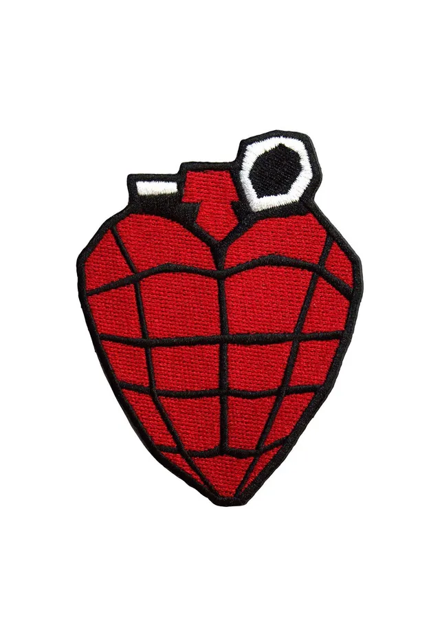 Green Day Grenade Patch toppa rossa poliestere