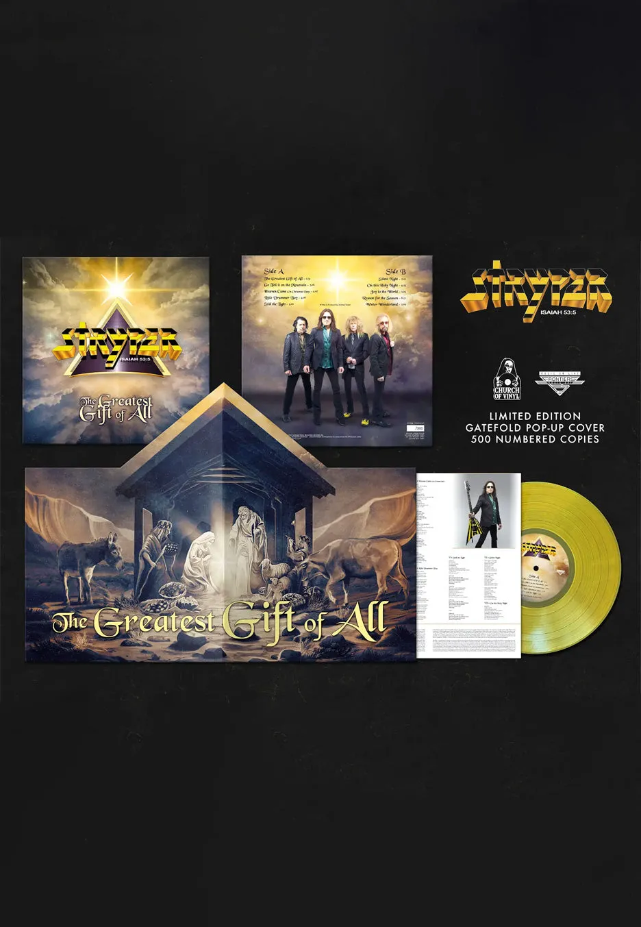 Stryper The Greatest Gift Of All Ltd vinile LP giallo popup