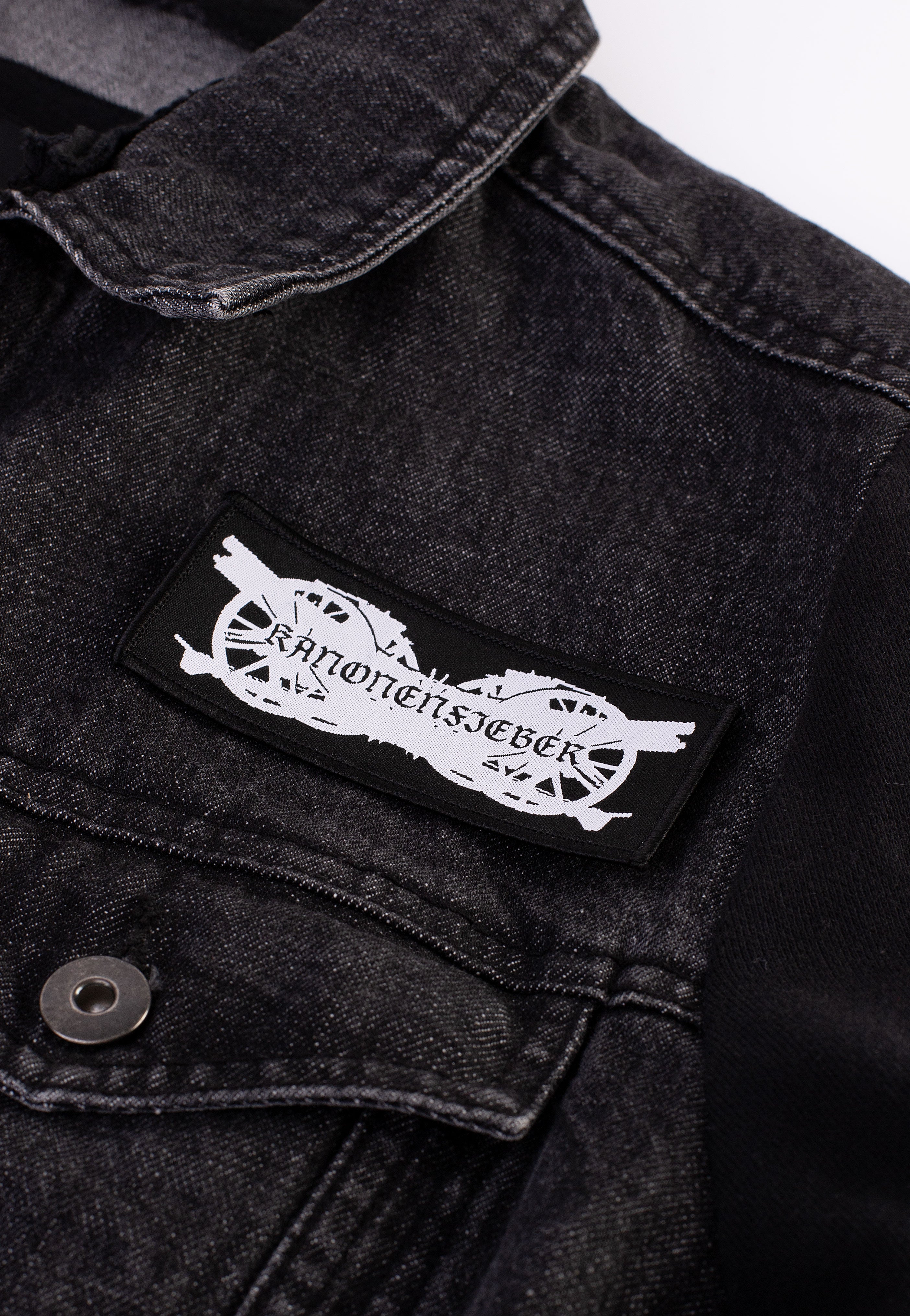 Kanonenfieber Logo patch nera taglia unica