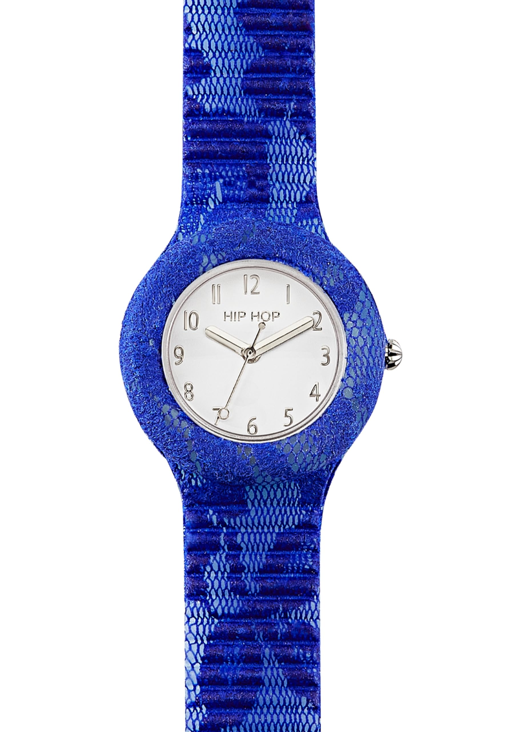 Hip Hop Lace orologio donna 32 mm blu bianco pizzo