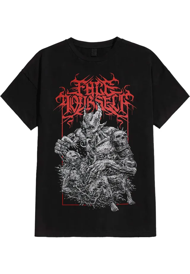 Face Yourself Ripping Monster t-shirt nera manica corta