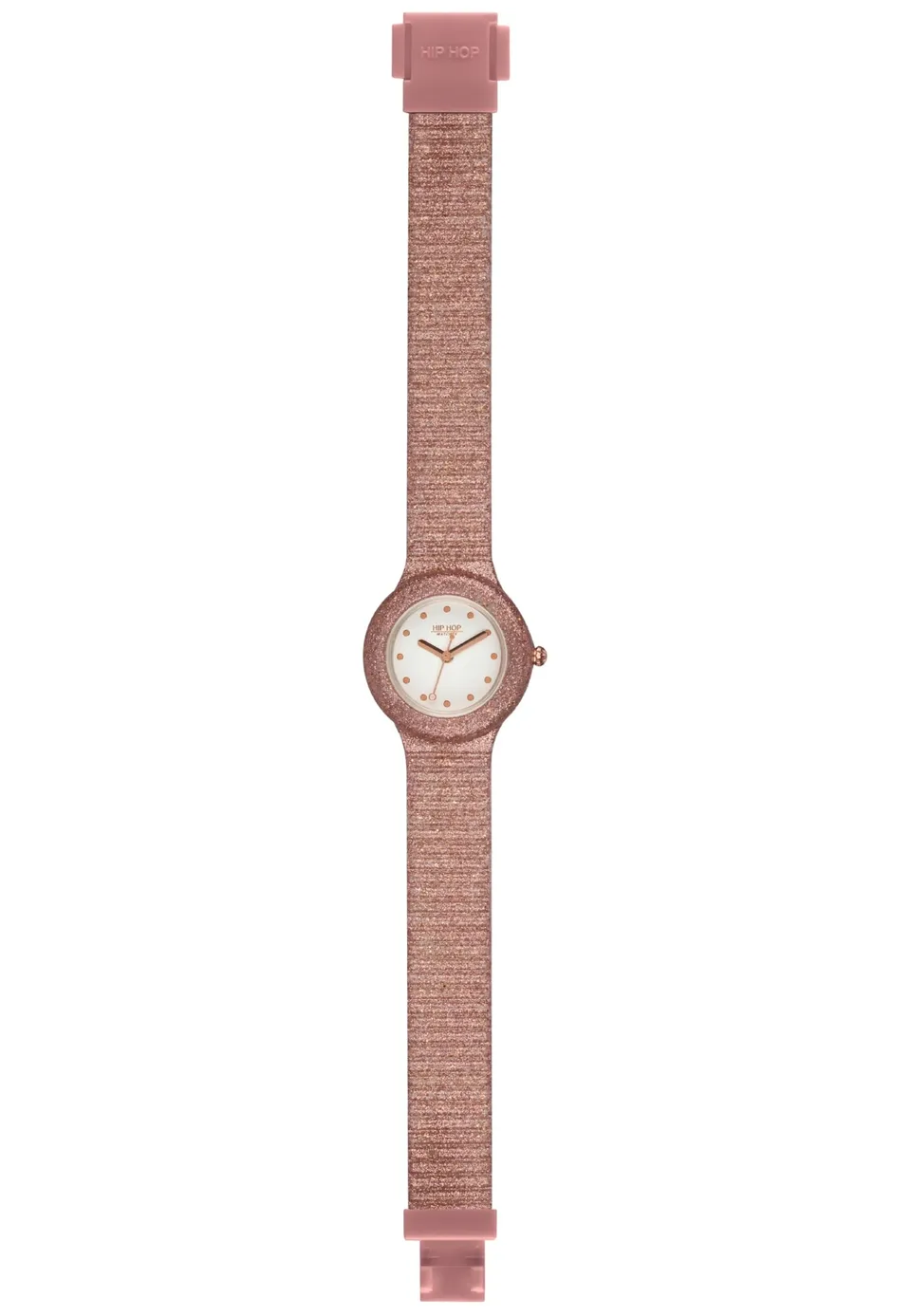Hip Hop Sparkling Mania Orologio Donna Rose Gold Glitter Resistente Acqua