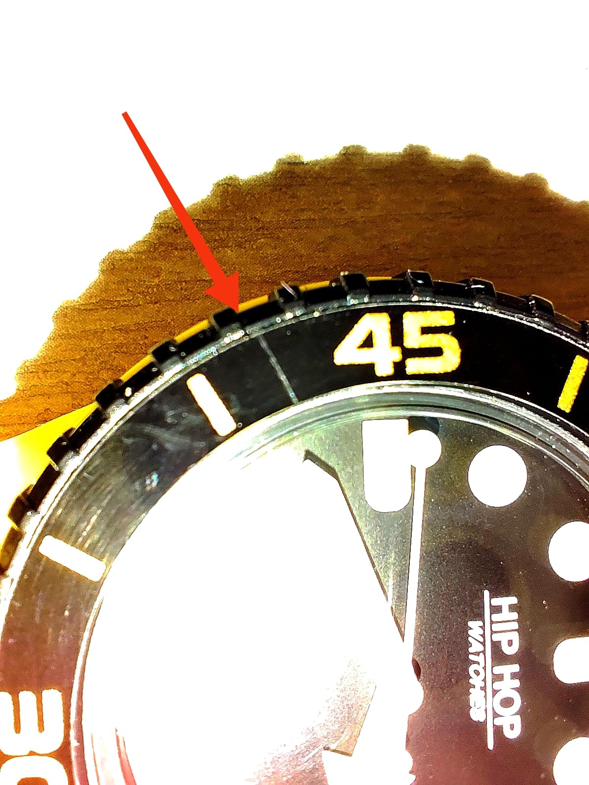 Hip Hop Master Orologio Uomo Giallo 41 mm Silicone
