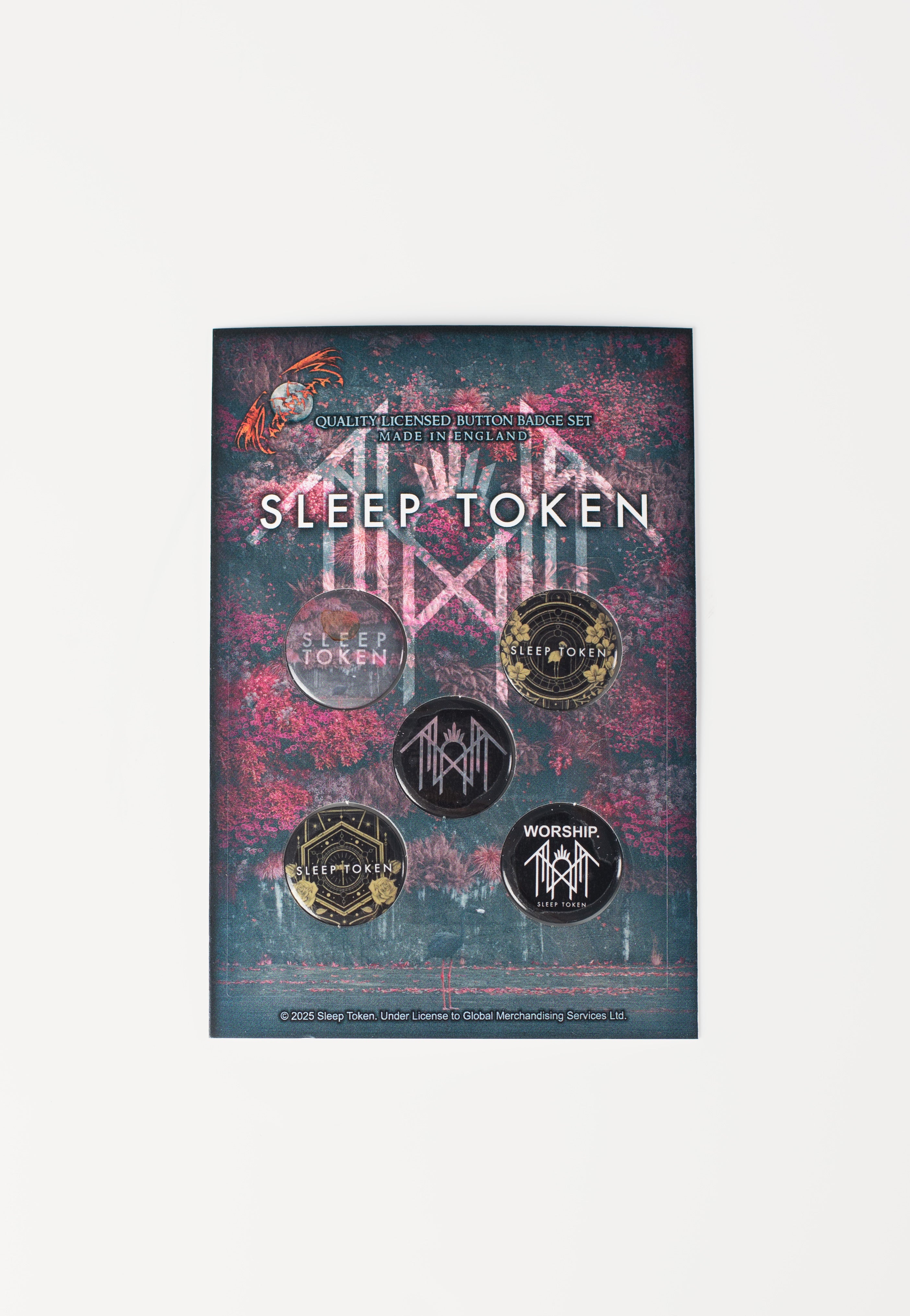 Sleep Token Even In Arcadia spilla bottone Onesize