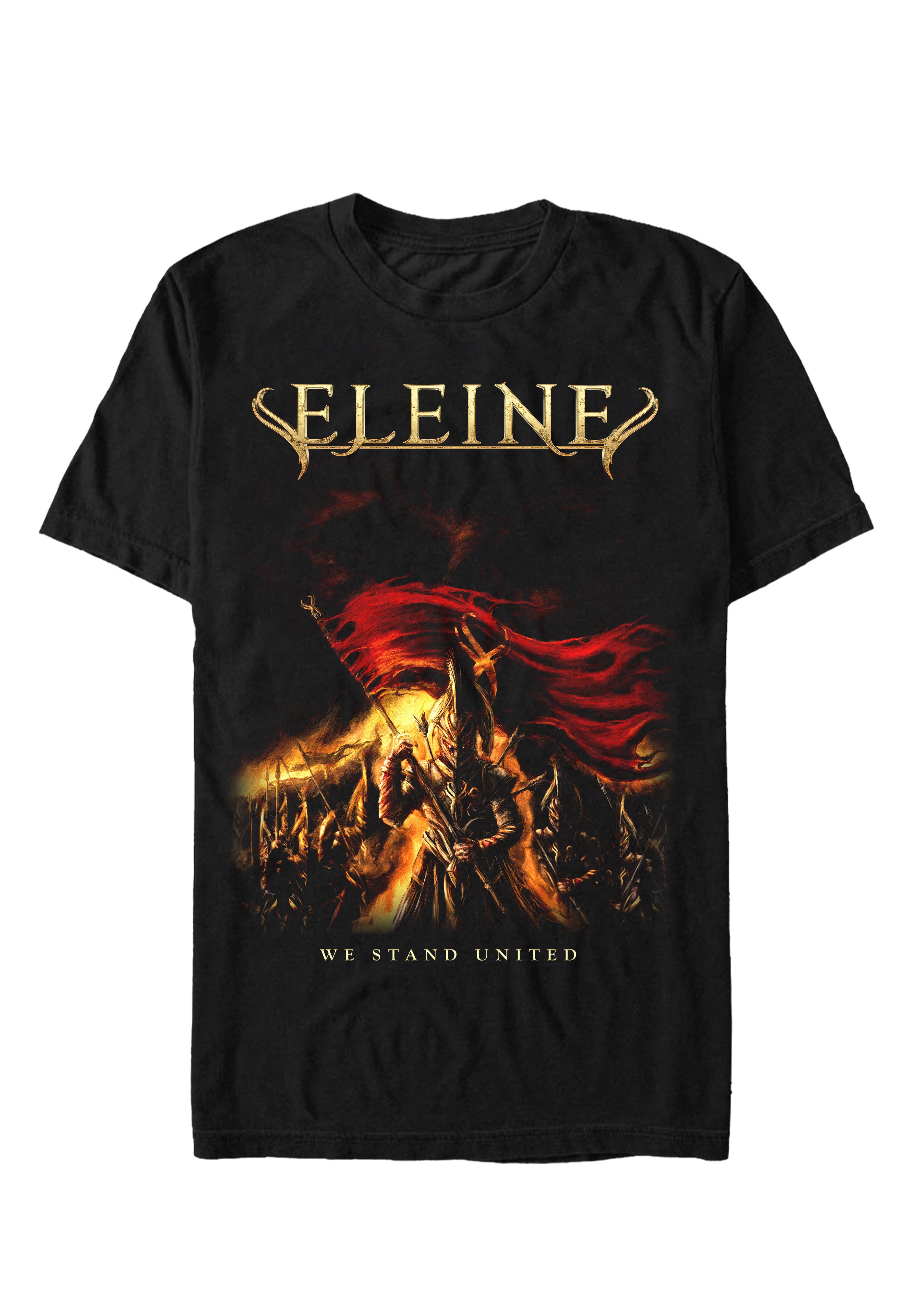 Eleine We Stand United T-Shirt Nera Metal