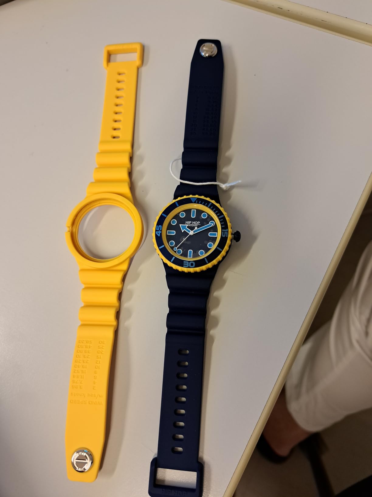 Hip Hop Master Orologio Uomo Giallo 41 mm Silicone