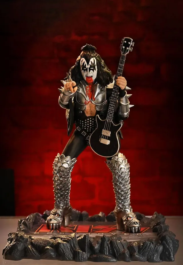Kiss The Demon Rock Iconz Statua multicolore