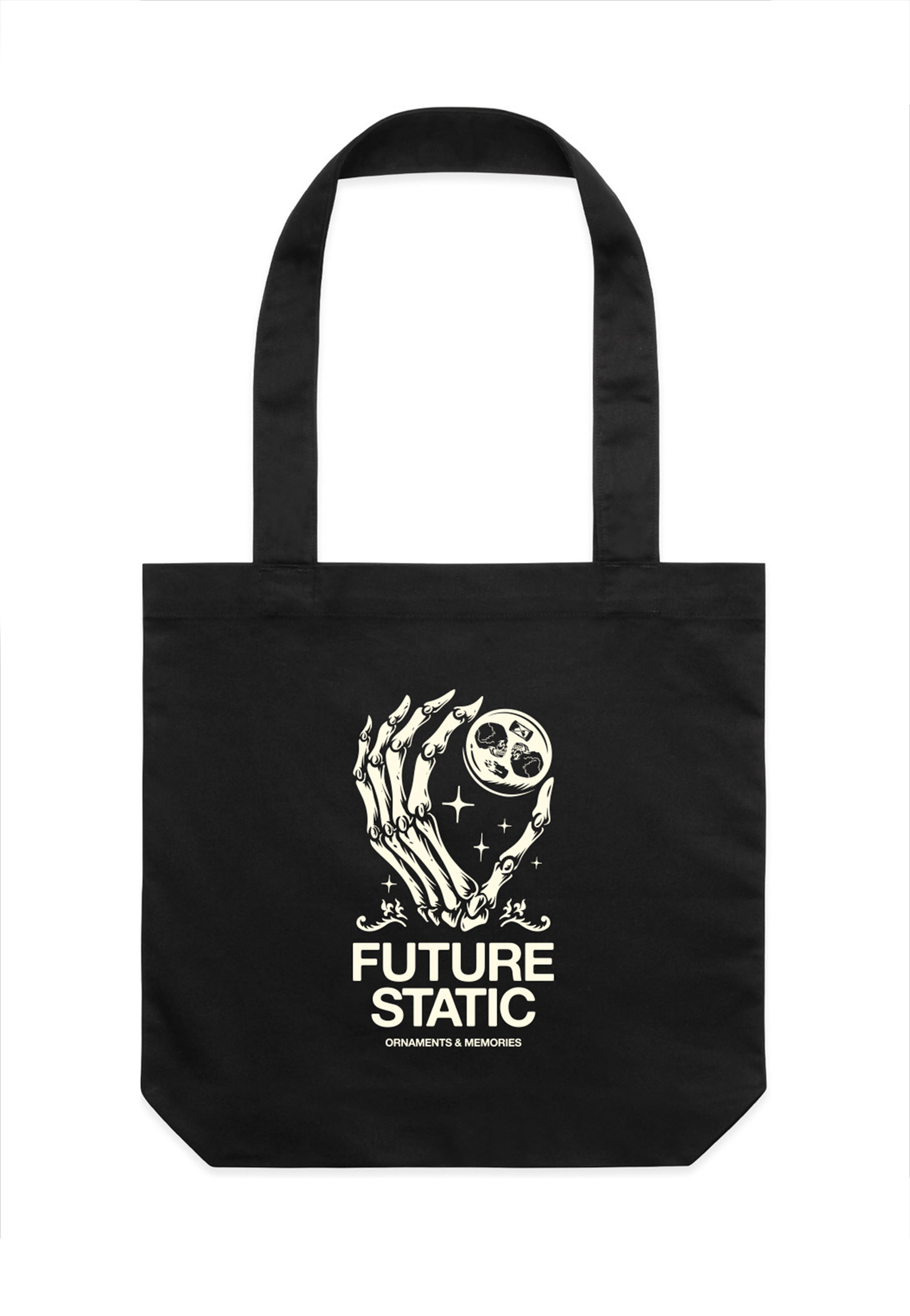 Future Static Ornaments Memories tote bag nera