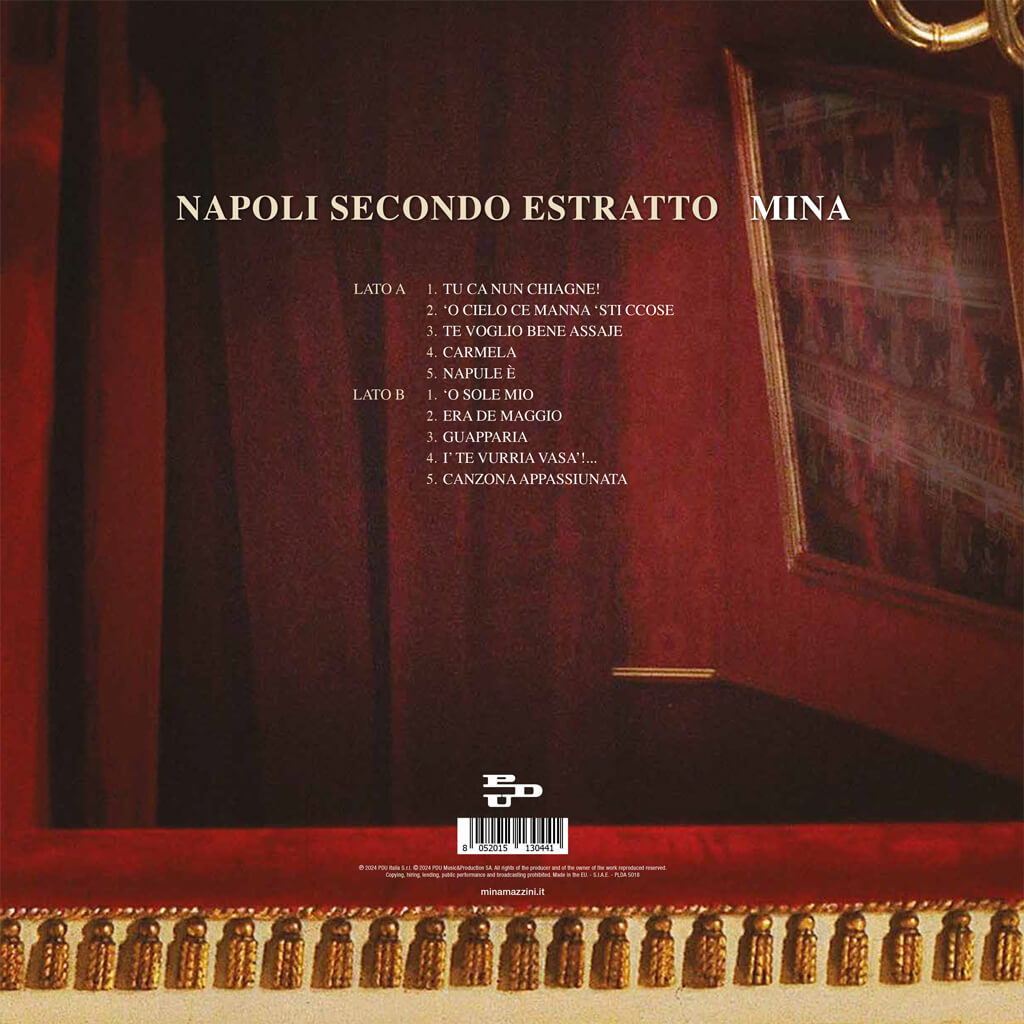 Mina Napoli Secondo Estratto LP vinile jazz 2003