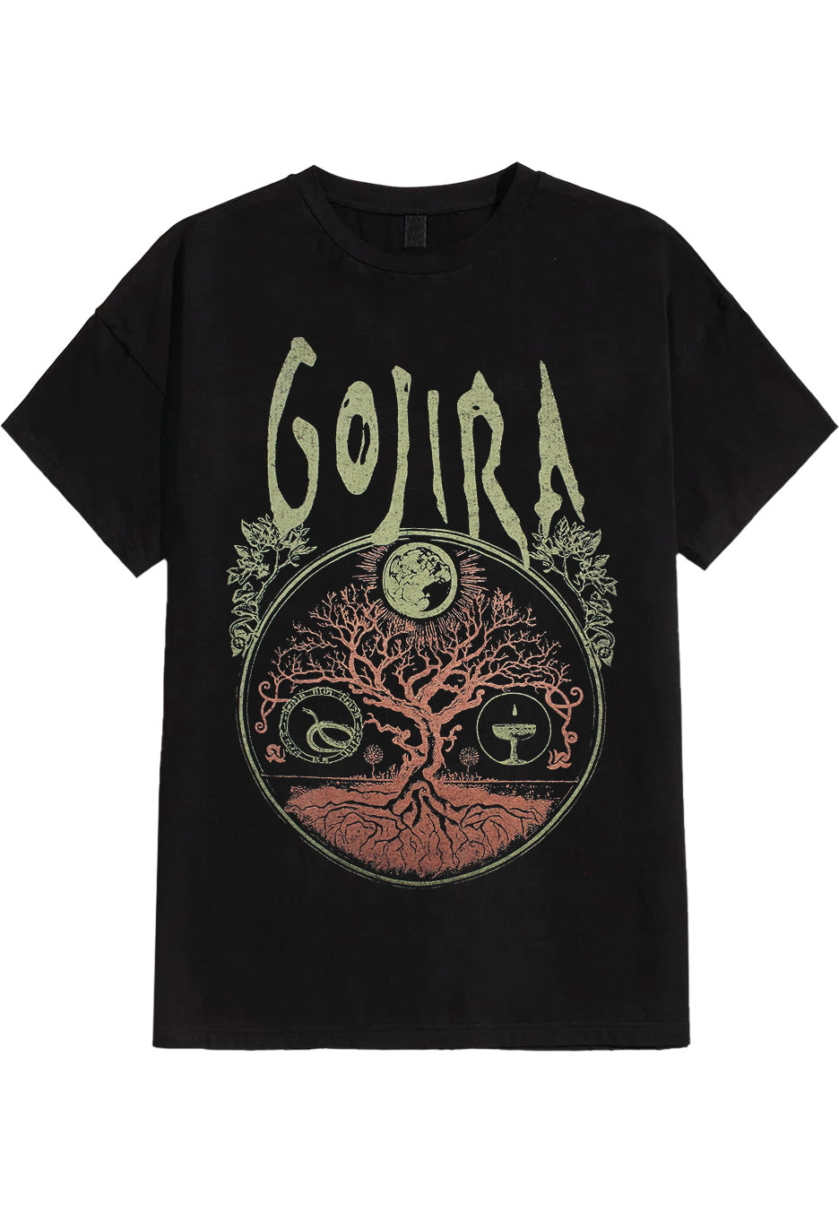 Gojira Cycles T-Shirt Maglietta Nera Death Metal Uomo