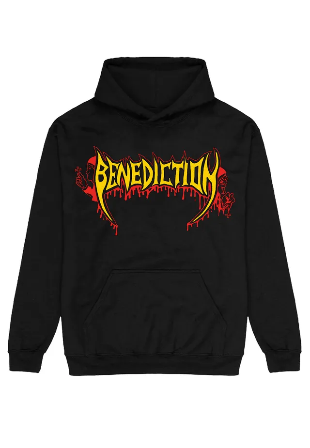 Benediction Scriptures felpa con cappuccio nera death metal