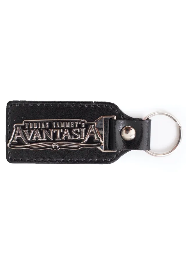 Avantasia Logo Metal portachiavi nero pelle power metal