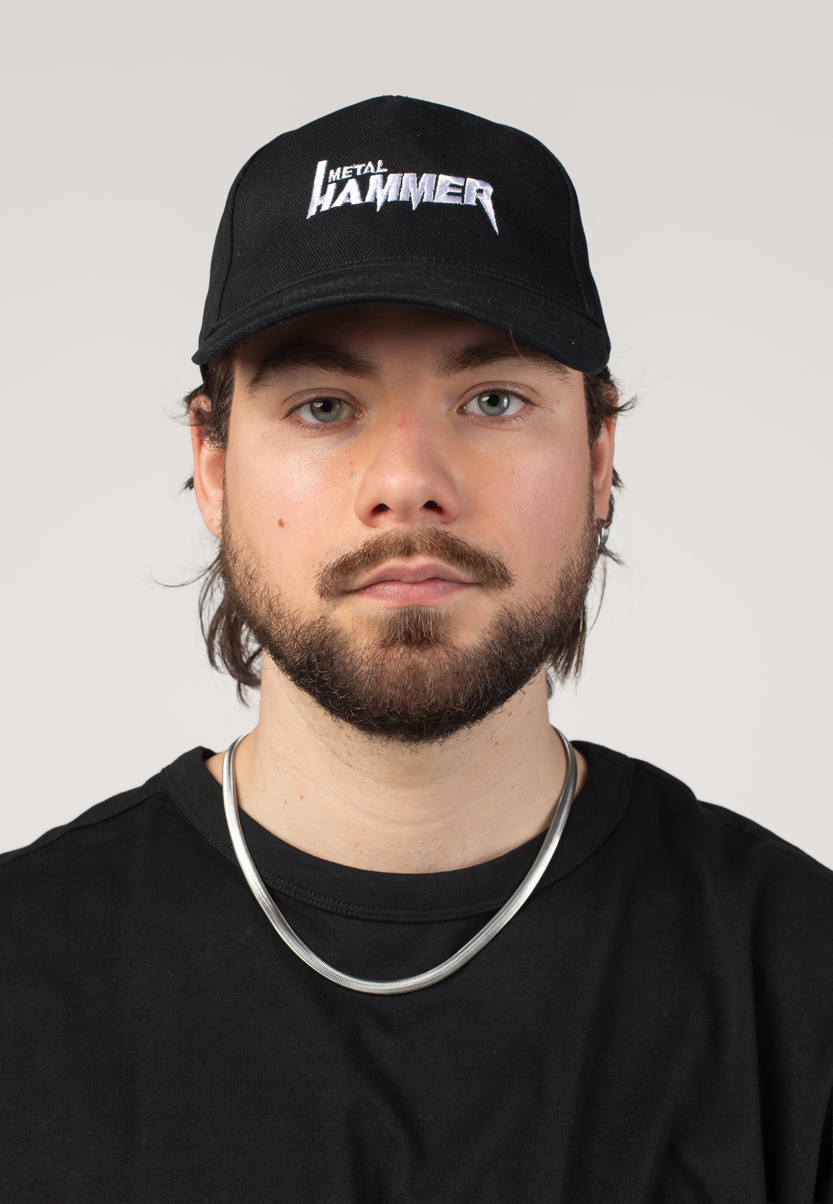 Metal Hammer Logo Cap cappellino nero strapback taglia unica