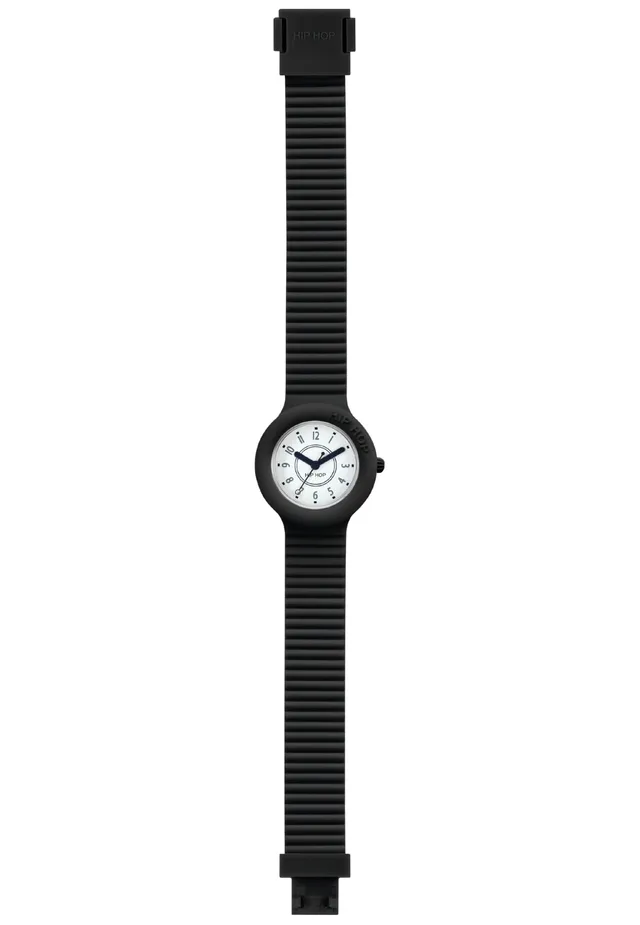 Hip Hop Hero.Dot HWU0636 Orologio Unisex Nero Quadrante Bianco