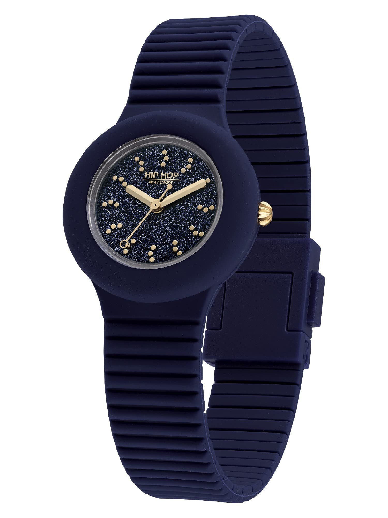 Hip Hop Shimmer Crush Fly to the Stars Orologio Donna Nero 32 mm