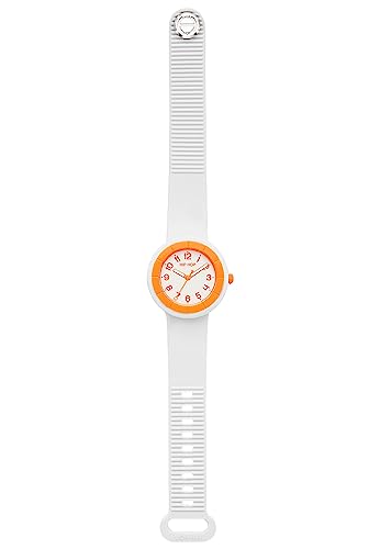 Hip Hop Hero.Dot orologio donna bianco arancione 34 mm