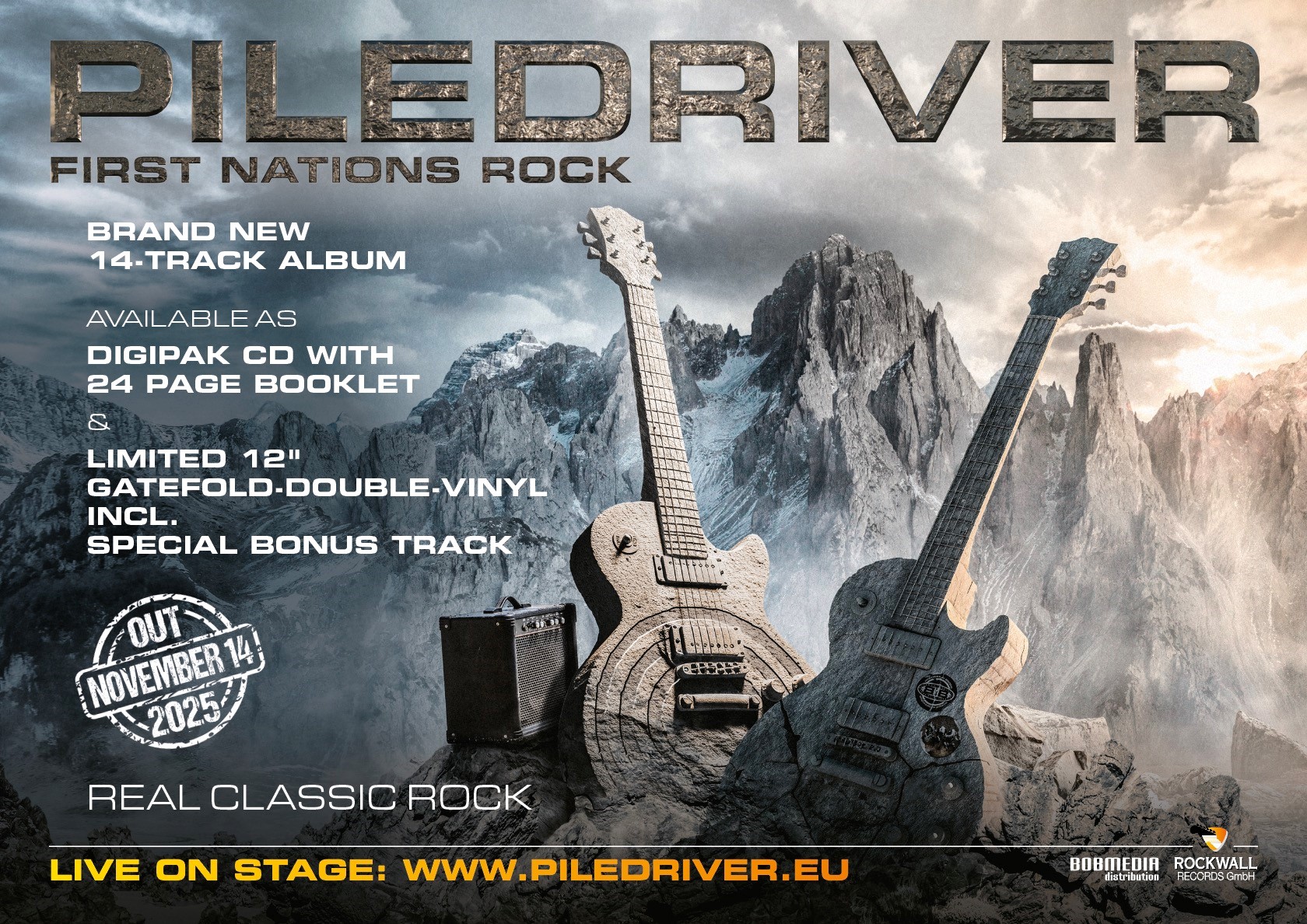 Piledriver First Nations Rock CD digipak firmato 14 brani