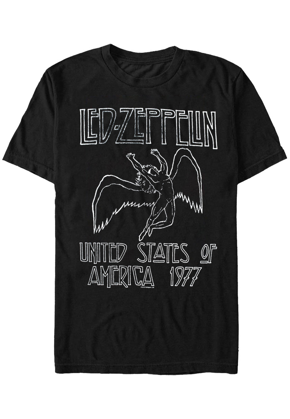 Led Zeppelin US '77 maglietta nera taglia L