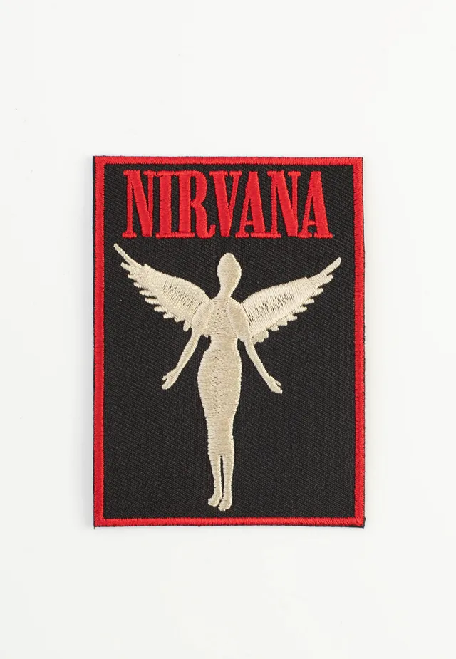 Nirvana Angelic patch nera grunge taglia unica