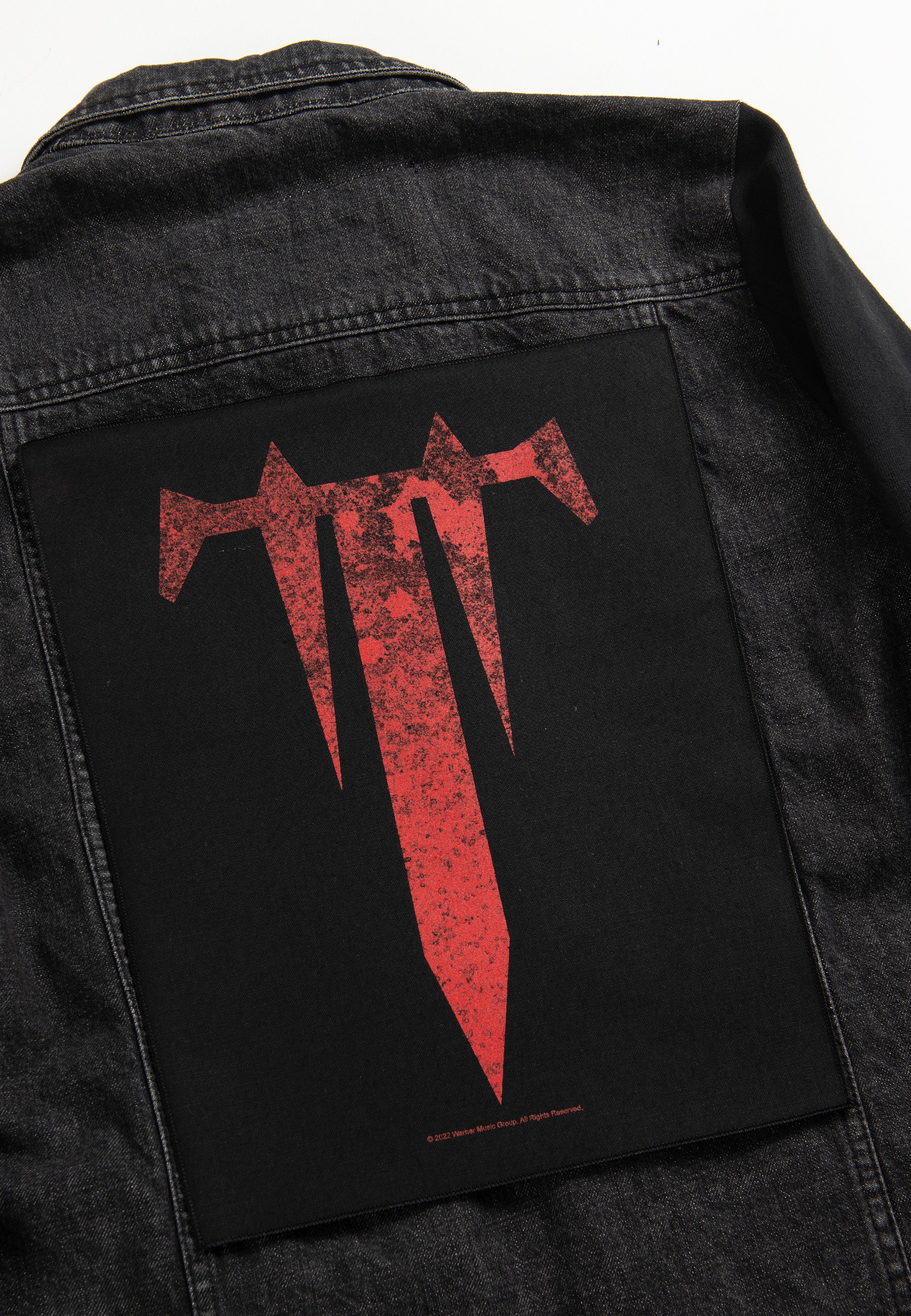 Trivium T backpatch toppa nera onesize