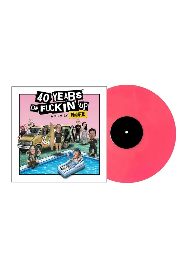 NOFX 40 Years Of Fuckin Up LP vinile rosa punk