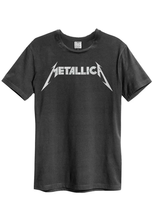 Metallica Logo Charcoal maglietta grigia thrash metal