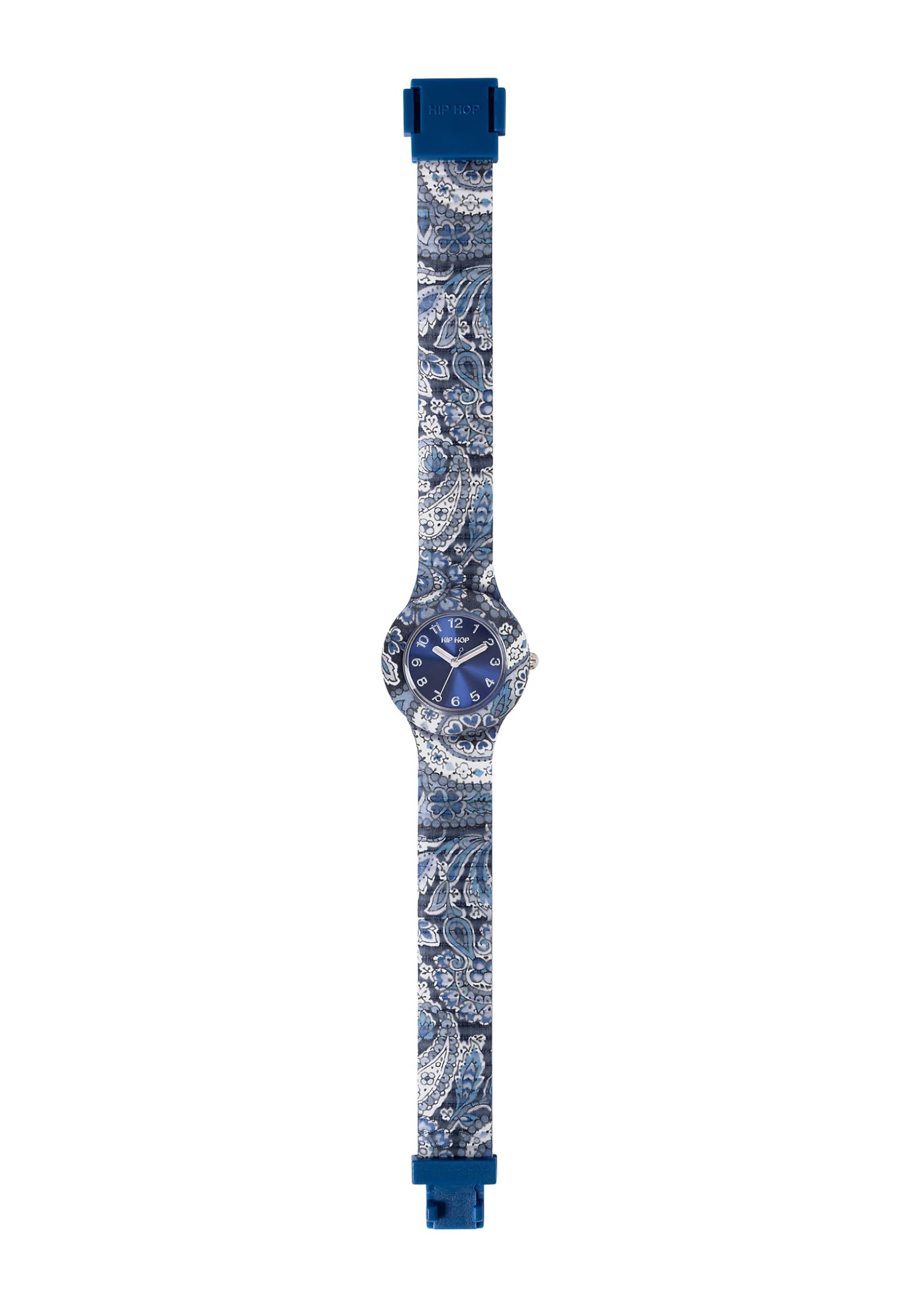 Hip Hop Paisley orologio donna blu cotone 32 mm