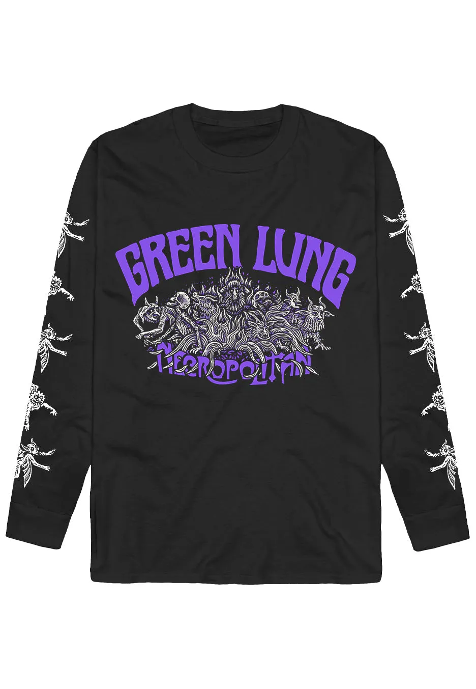 Green Lung Necropolitan Creature Longsleeve Nero Uomo