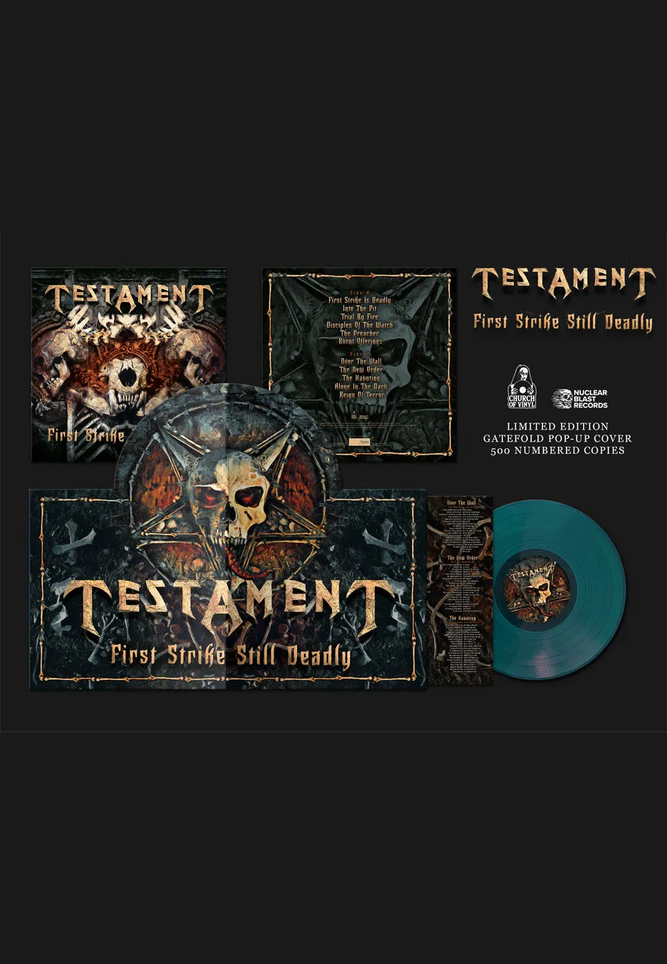 Testament First Strike Still Deadly Vinile LP Blu Thrash Metal