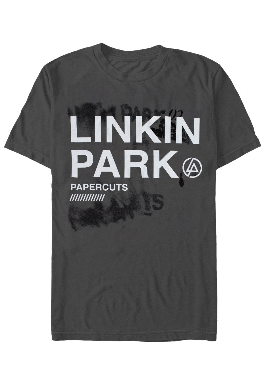 Linkin Park Papercuts Charcoal T-Shirt Grigia