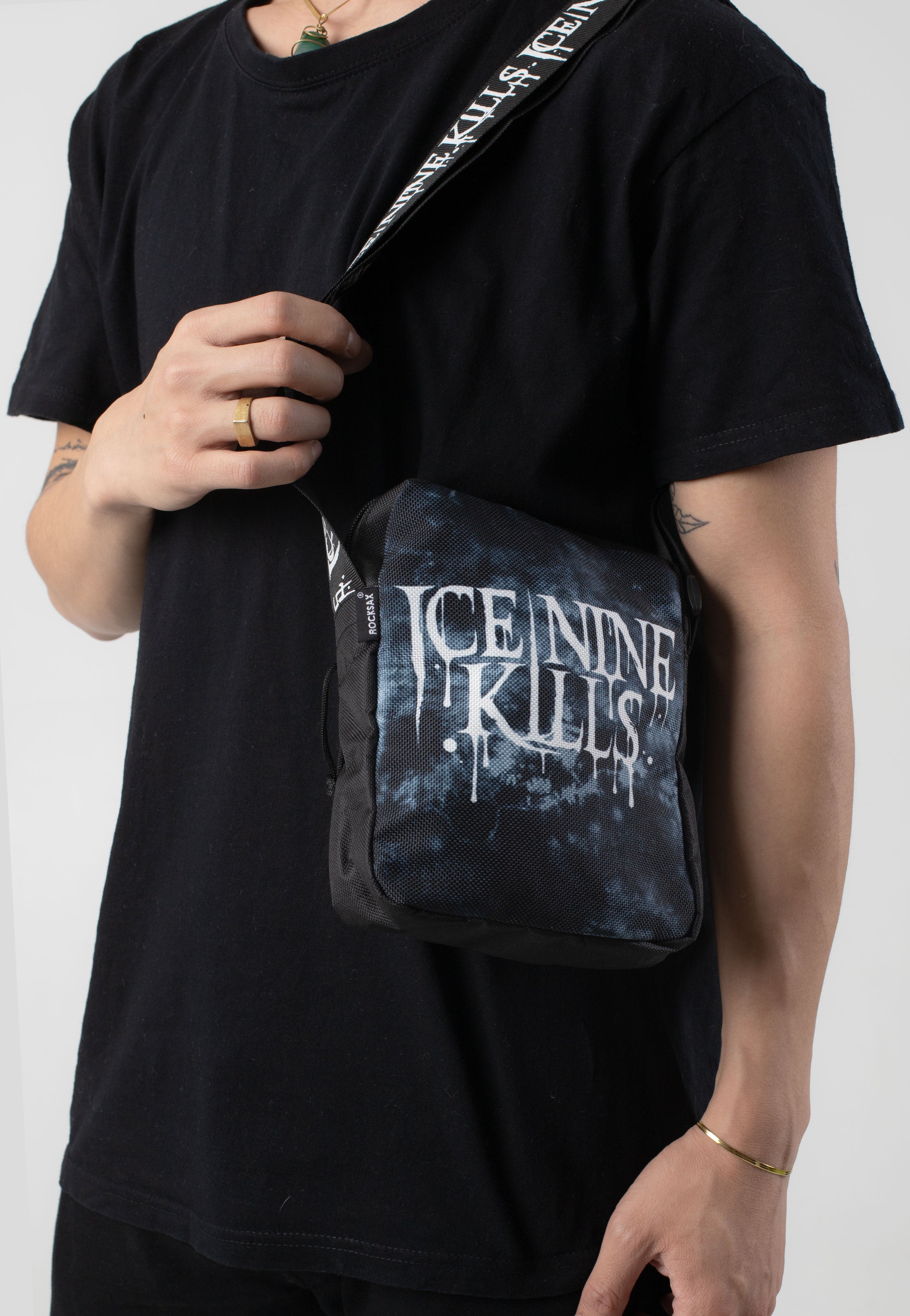 Ice Nine Kills Drippy Logo Borsa Messenger Nera Onesize
