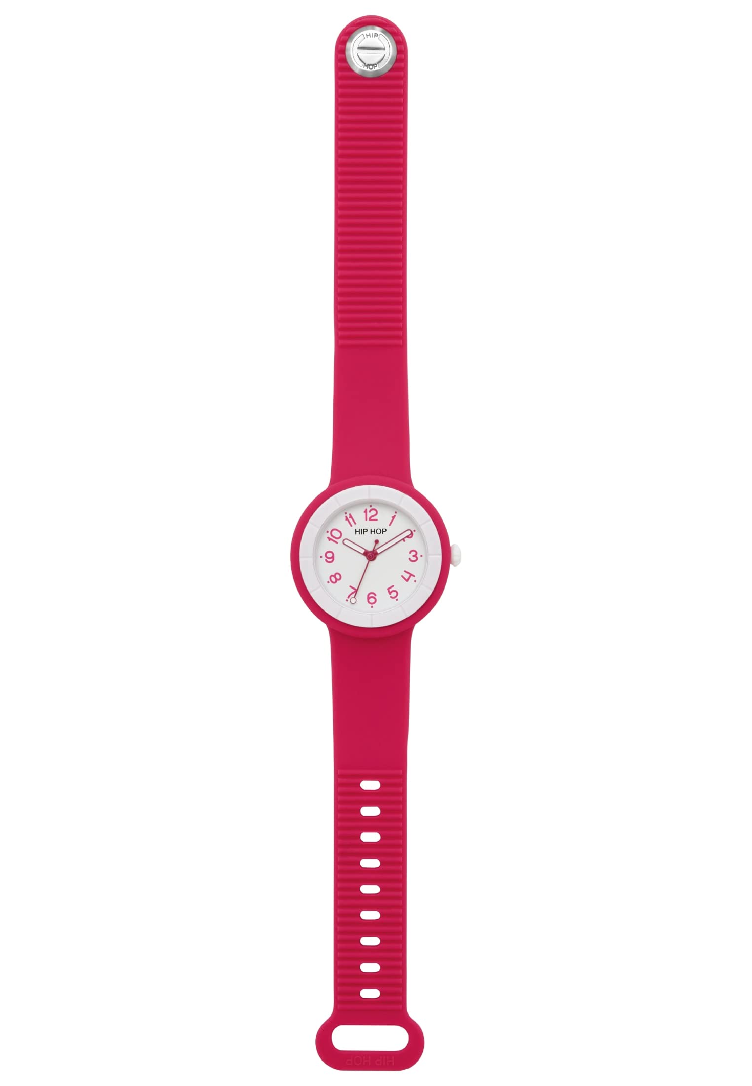 Hip Hop Hero.Dot Orologio Donna Bianco 34 mm Soft Touch
