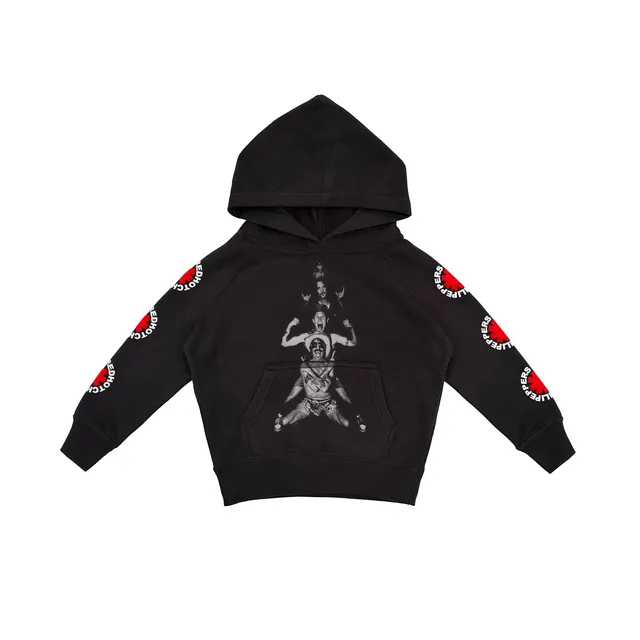 Red Hot Chili Peppers Totem felpa cappuccio bimbo cotone 2T-6 anni
