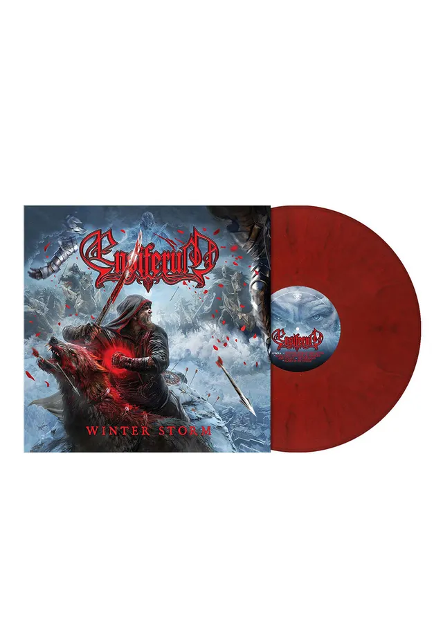 Ensiferum Winter Storm vinile LP rosso sangue marmorizzato