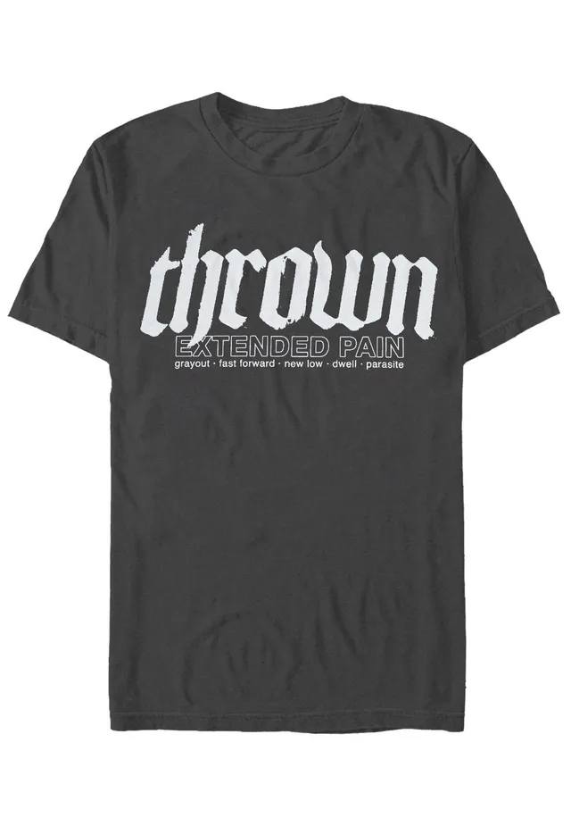 Thrown Extended Pain Charcoal T-Shirt grigia uomo
