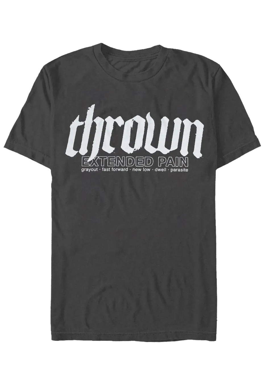 Thrown Extended Pain Charcoal T-Shirt grigia uomo
