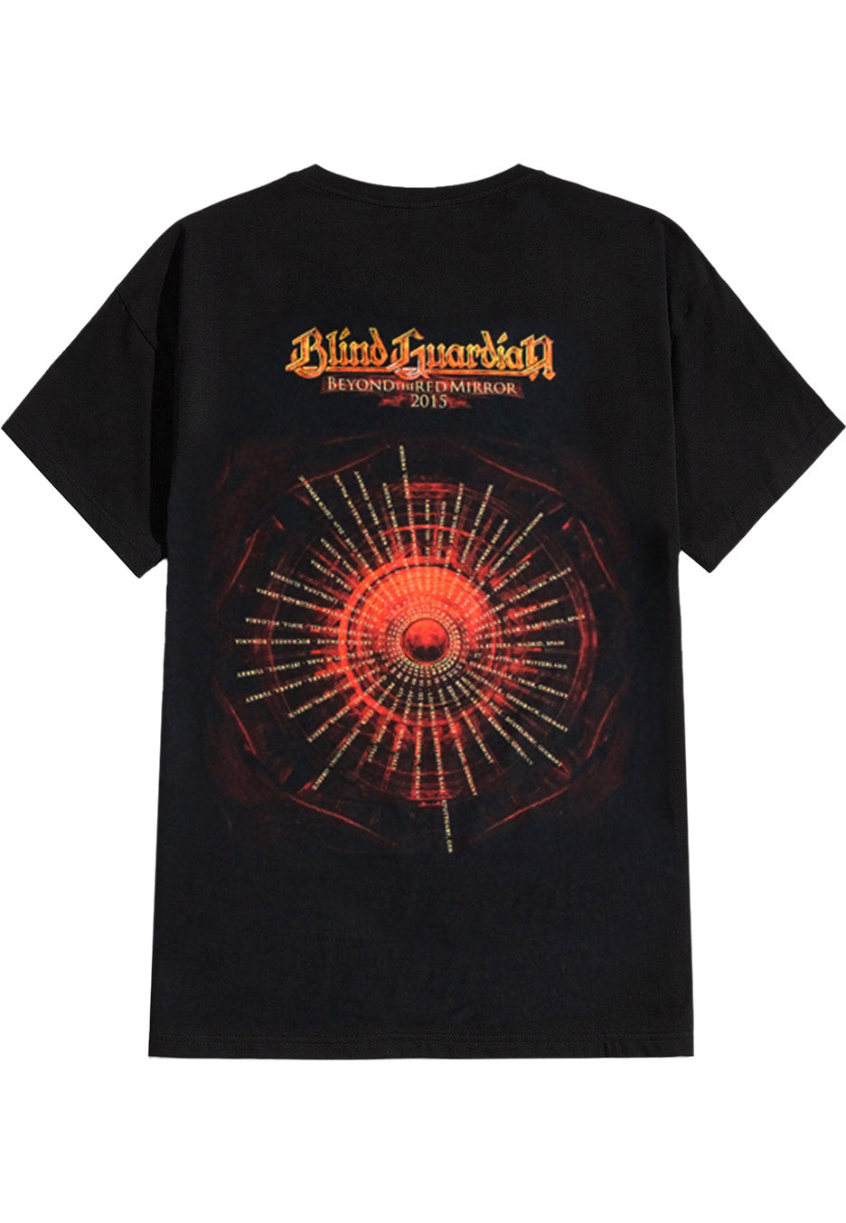 Blind Guardian Beyond The Red Mirror T-Shirt nera tour 2015