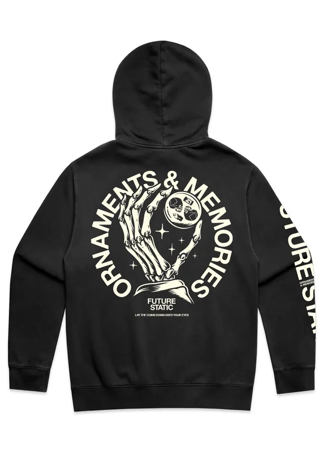 Future Static Ornaments & Memories Hoodie felpa nera