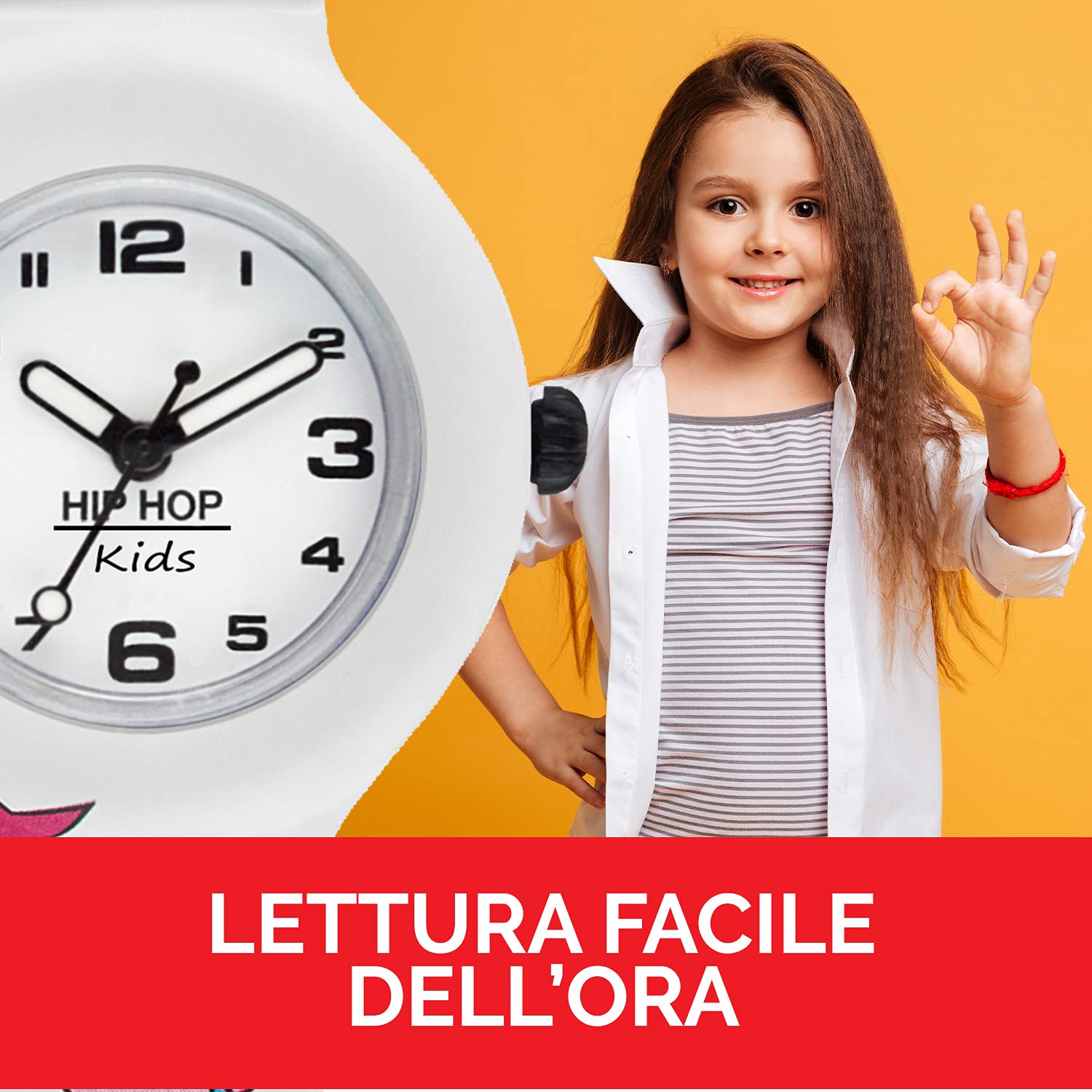 Hip Hop Kids Fun orologio bambini unicorno silicone 28 mm